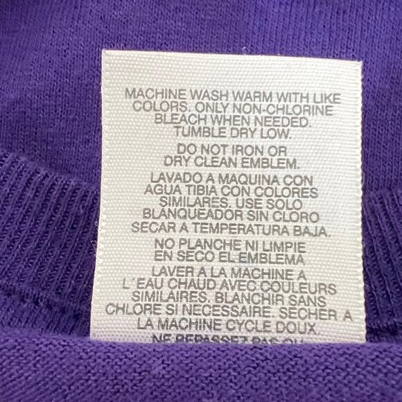 Red Hat Society Purple Long Sleeve Tee M Hatter Up Graphic Western Cowgirl Shirt - Picture 5 of 5